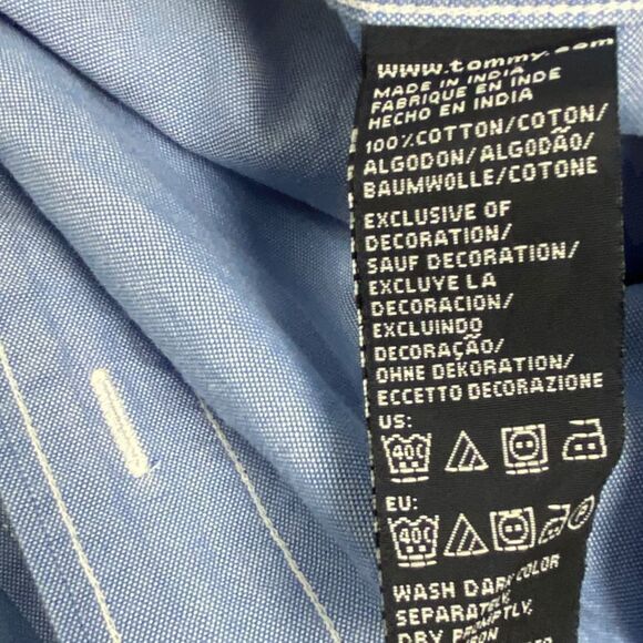 Tommy Hilfiger Mens Blue Shirt size XXL - Picture 6 of 6